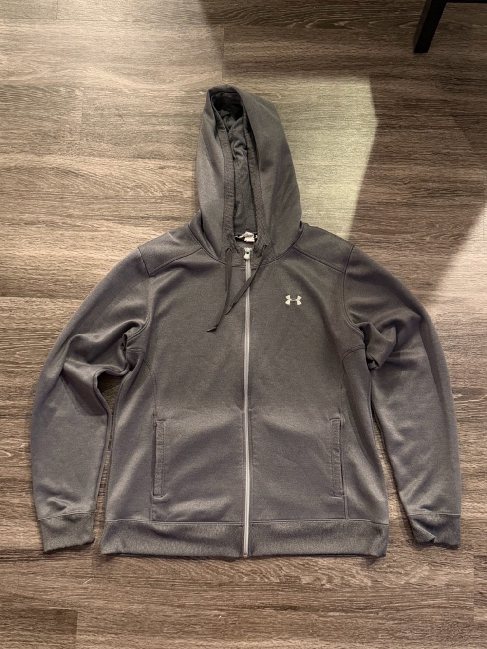 Under Armour Charcoal Gray Full-Zip Hooded Jacket